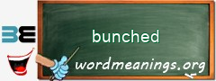 WordMeaning blackboard for bunched